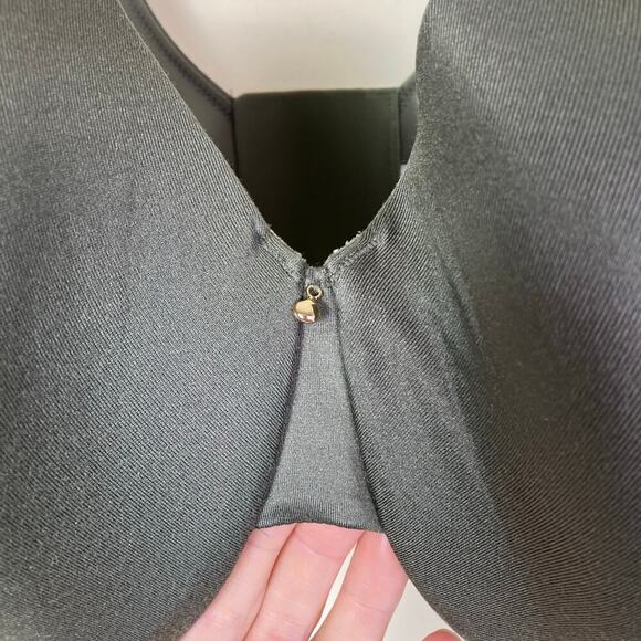 Cacique NWT Sz 40F C Wire Balconette Bra Olive Green Side-smoothing Solution - Picture 2 of 14